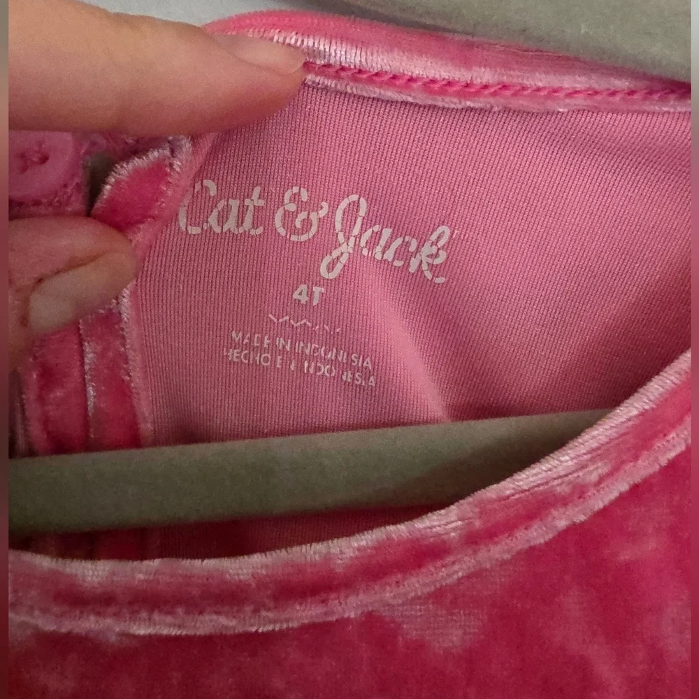 Cat & Jack Pink Velvet Dress